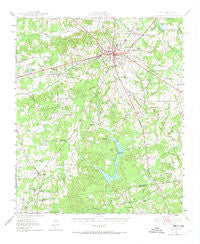 Athens Texas Historical topographic map, 1:62500 scale, 15 X 15 Minute, Year 1949