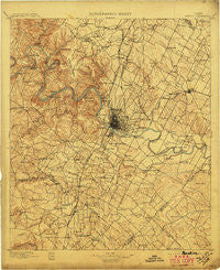 Austin Texas Historical topographic map, 1:125000 scale, 30 X 30 Minute, Year 1897