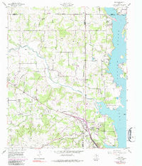 Azle Texas Historical topographic map, 1:24000 scale, 7.5 X 7.5 Minute, Year 1955
