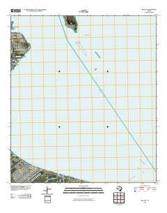 Bacliff Texas Historical topographic map, 1:24000 scale, 7.5 X 7.5 Minute, Year 2010