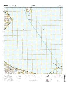 Bacliff Texas Current topographic map, 1:24000 scale, 7.5 X 7.5 Minute, Year 2016