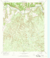 Baker Texas Historical topographic map, 1:24000 scale, 7.5 X 7.5 Minute, Year 1967