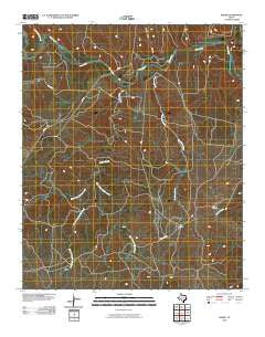 Baker Texas Historical topographic map, 1:24000 scale, 7.5 X 7.5 Minute, Year 2010