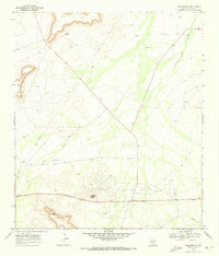 Bakersfield Texas Historical topographic map, 1:24000 scale, 7.5 X 7.5 Minute, Year 1969