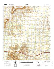 Bakersfield Texas Current topographic map, 1:24000 scale, 7.5 X 7.5 Minute, Year 2016