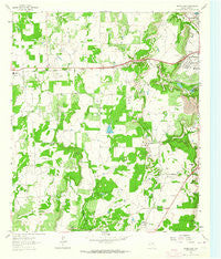Bangs East Texas Historical topographic map, 1:24000 scale, 7.5 X 7.5 Minute, Year 1962