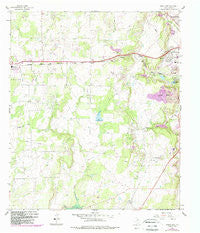 Bangs East Texas Historical topographic map, 1:24000 scale, 7.5 X 7.5 Minute, Year 1962