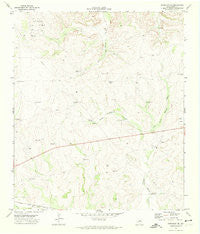 Barnhart NE Texas Historical topographic map, 1:24000 scale, 7.5 X 7.5 Minute, Year 1971