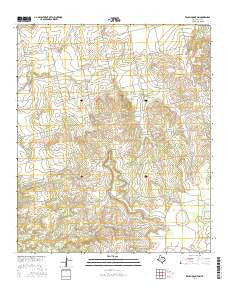 Bench Mountain Texas Current topographic map, 1:24000 scale, 7.5 X 7.5 Minute, Year 2016