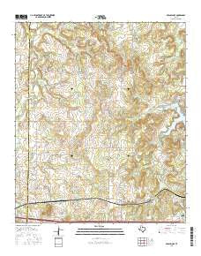 Bernie Lake Texas Current topographic map, 1:24000 scale, 7.5 X 7.5 Minute, Year 2016