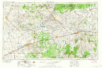 Big Spring Texas Historical topographic map, 1:250000 scale, 1 X 2 Degree, Year 1954