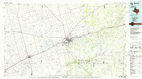 Big Spring Texas Historical topographic map, 1:100000 scale, 30 X 60 Minute, Year 1986
