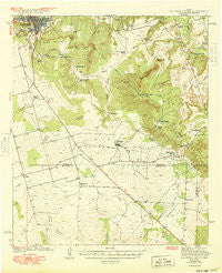Big Spring South Texas Historical topographic map, 1:62500 scale, 15 X 15 Minute, Year 1941