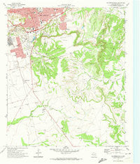 Big Spring South Texas Historical topographic map, 1:24000 scale, 7.5 X 7.5 Minute, Year 1971