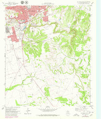 Big Spring South Texas Historical topographic map, 1:24000 scale, 7.5 X 7.5 Minute, Year 1971