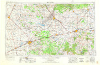 Big Spring Texas Historical topographic map, 1:250000 scale, 1 X 2 Degree, Year 1954