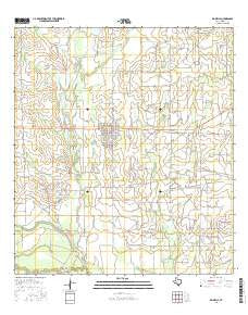 Big Wells Texas Current topographic map, 1:24000 scale, 7.5 X 7.5 Minute, Year 2016