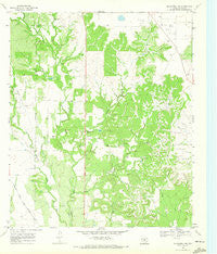 Blackwell NE Texas Historical topographic map, 1:24000 scale, 7.5 X 7.5 Minute, Year 1969