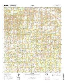 Blackwell Lake Texas Current topographic map, 1:24000 scale, 7.5 X 7.5 Minute, Year 2016