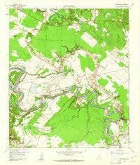 Blanchard Texas Historical topographic map, 1:24000 scale, 7.5 X 7.5 Minute, Year 1960