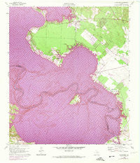 Blanchard Texas Historical topographic map, 1:24000 scale, 7.5 X 7.5 Minute, Year 1960