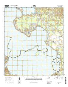 Blanchard Texas Current topographic map, 1:24000 scale, 7.5 X 7.5 Minute, Year 2016