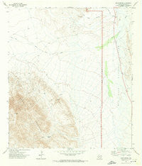 Bone Spring Texas Historical topographic map, 1:24000 scale, 7.5 X 7.5 Minute, Year 1971
