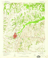 Bonham Texas Historical topographic map, 1:62500 scale, 15 X 15 Minute, Year 1958