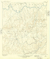Brady Texas Historical topographic map, 1:125000 scale, 30 X 30 Minute, Year 1894