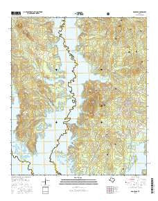 Broaddus Texas Current topographic map, 1:24000 scale, 7.5 X 7.5 Minute, Year 2016