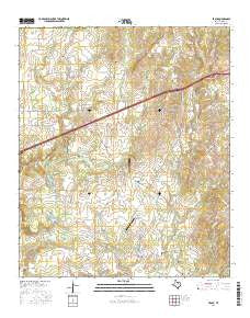 Brock Texas Current topographic map, 1:24000 scale, 7.5 X 7.5 Minute, Year 2016