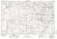 Brownfield Texas Historical topographic map, 1:250000 scale, 1 X 2 Degree, Year 1954