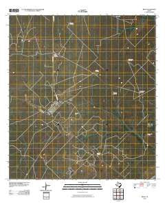 Bruni Texas Historical topographic map, 1:24000 scale, 7.5 X 7.5 Minute, Year 2010