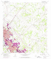 Bryan East Texas Historical topographic map, 1:24000 scale, 7.5 X 7.5 Minute, Year 1962