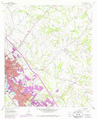 Bryan East Texas Historical topographic map, 1:24000 scale, 7.5 X 7.5 Minute, Year 1962