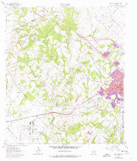Bryan West Texas Historical topographic map, 1:24000 scale, 7.5 X 7.5 Minute, Year 1962