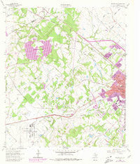 Bryan West Texas Historical topographic map, 1:24000 scale, 7.5 X 7.5 Minute, Year 1962