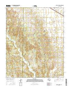 Buffalo Arroyo Texas Current topographic map, 1:24000 scale, 7.5 X 7.5 Minute, Year 2016