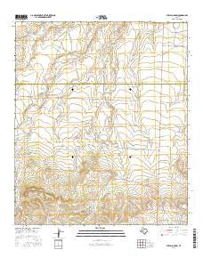 Buffalo Draw Texas Current topographic map, 1:24000 scale, 7.5 X 7.5 Minute, Year 2016