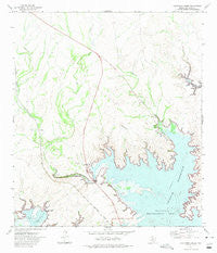 California Creek Texas Historical topographic map, 1:24000 scale, 7.5 X 7.5 Minute, Year 1972