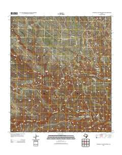 Candilla Canyon West Texas Historical topographic map, 1:24000 scale, 7.5 X 7.5 Minute, Year 2013