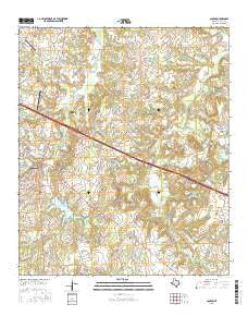 Canton Texas Current topographic map, 1:24000 scale, 7.5 X 7.5 Minute, Year 2016