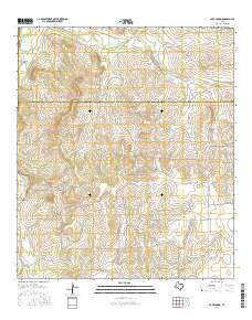 Cave Spring Texas Current topographic map, 1:24000 scale, 7.5 X 7.5 Minute, Year 2016