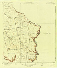 Cedar Bayou Texas Historical topographic map, 1:31680 scale, 7.5 X 7.5 Minute, Year 1919