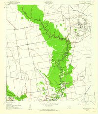 Cedar Bayou Texas Historical topographic map, 1:24000 scale, 7.5 X 7.5 Minute, Year 1943