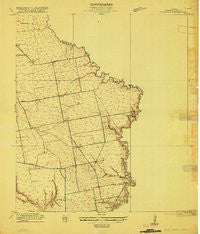 Cedar Bayou Texas Historical topographic map, 1:24000 scale, 7.5 X 7.5 Minute, Year 1916