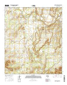 Cement Mountain Texas Current topographic map, 1:24000 scale, 7.5 X 7.5 Minute, Year 2016