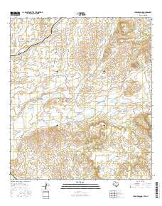 Cerro Redondo Texas Current topographic map, 1:24000 scale, 7.5 X 7.5 Minute, Year 2016