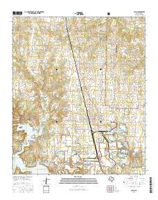 Chico Texas Current topographic map, 1:24000 scale, 7.5 X 7.5 Minute, Year 2016