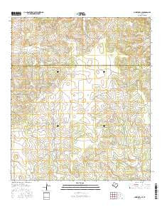 Christoval SE Texas Current topographic map, 1:24000 scale, 7.5 X 7.5 Minute, Year 2016